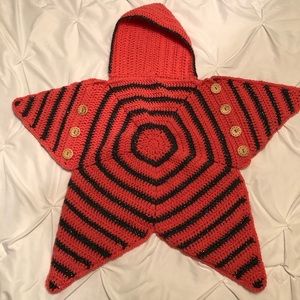 Crocheted baby Snuggie